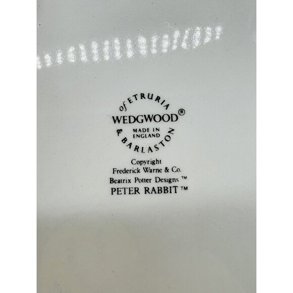 Wedgwood Peter Rabbit 3 Piece Nursery Set Plate Mug Oatmeal Bowl England Ceramic - Picture 8 of 16